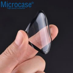 Microcase Apple Watch 8 45 mm Tam Kaplayan Kavisli Ekran Koruyucu 3D Pet Film - Siyah