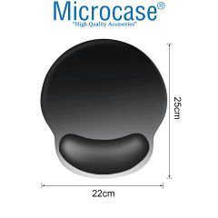 Microcase DS104 Kaydırmaz Silikon Tabanlı Fil Baskılı Bilek Destekli Mouse Pad 22x25cm - AL3825