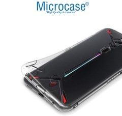 Microcase ZTE Nubia Red Magic 3 - 3S İnce 0.2 mm Soft Silikon Kılıf - Şeffaf + Tempered Glass Cam Koruma