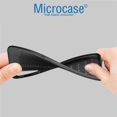 Microcase Xiaomi Mi 9 Explorer Leather Tpu Silikon Kılıf - Siyah + Tempered Glass Cam Koruma (SEÇENEKLİ)