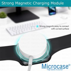 Microcase Apple Watch için Type-C Manyetik Şarj Cihazı 1m - Beyaz AL2720