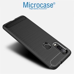 Microcase Motorola Moto One Vision Brushed Carbon Kılıf + CAM