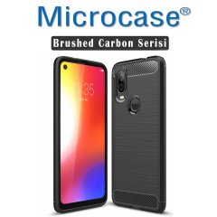 Microcase Motorola Moto One Vision Brushed Carbon Kılıf + CAM