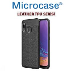Microcase Samsung Galaxy A30 Leather Silikon Kılıf + CAM (SEÇİN)