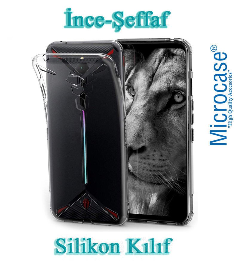 Microcase ZTE Nubia Red Magic 3 - 3S İnce 0.2 mm Soft Silikon Kılıf - Şeffaf