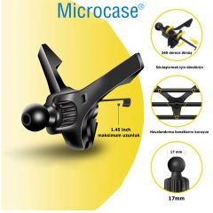 Microcase Oto Araç Tutucu Sağlam Ayarlanabilir Kıskaçlı Tutucu Parçası 17mm-AL4260