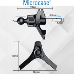 Microcase Oto Araç Tutucu Sağlam Ayarlanabilir Kıskaçlı Tutucu Parçası 17mm-AL4260