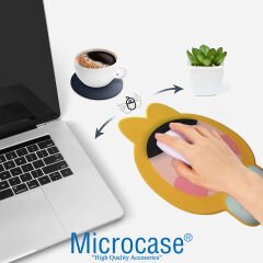 Microcase DS109 Kaydırmaz Silikon Tabanlı Çoçuk Yüzü Baskılı Bilek Destekli Mouse Pad 22x28cm - AL3830