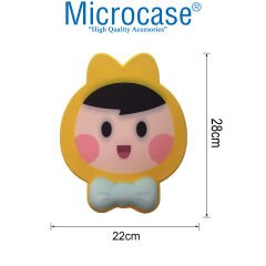 Microcase DS109 Kaydırmaz Silikon Tabanlı Çoçuk Yüzü Baskılı Bilek Destekli Mouse Pad 22x28cm - AL3830