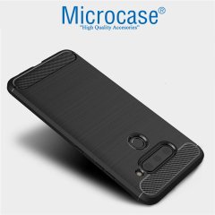 Microcase LG V40 ThinQ Brushed Carbon Kılıf + CAM