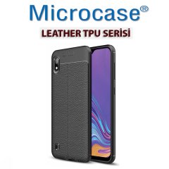 Microcase Samsung Galaxy A10 Leather Silikon Kılıf + CAM (SEÇİN)