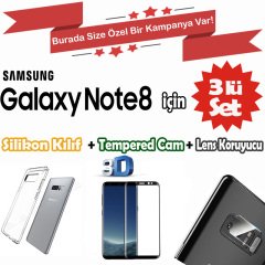 Samsung Galaxy Note 8 -  3in1 Tam Koruma Seti