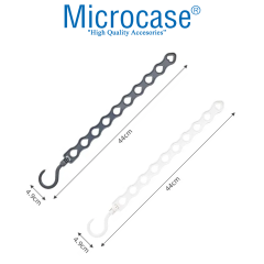 Microcase Sert ABS Plastik 360 Döner 10 Gözlü Fonksiyonel Elbise Askısı Çoklayıcı 1 Adet - AL4985