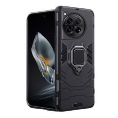 Microcase Oneplus 12 5G Batman Serisi Yüzük Standlı Armor Kılıf - Siyah AL3349