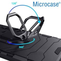 Microcase Oneplus 12 5G Batman Serisi Yüzük Standlı Armor Kılıf - Siyah AL3349