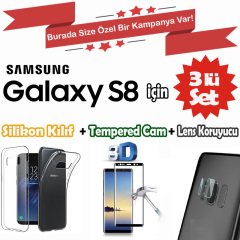Samsung Galaxy S8 - 3in1 Tam Koruma Seti