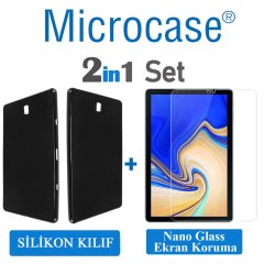 Samsung Galaxy Tab S4 10.5 T830 T835 Silikon Kılıf + Ekran Koruma