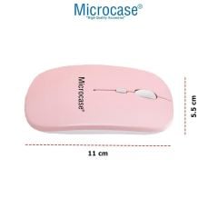 Microcase Huawei MatePad 11.5 S  Uyumlu Tablet Çanta+Türkçe Bluetooth Klavye +Mouse+ Standı - Pembe AL4382