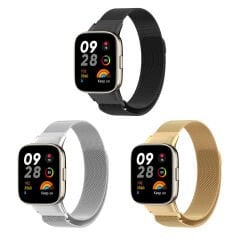 Microcase Xiaomi Redmi Watch 3 Metal Mıknatıslı Kordon Kayış - KY77