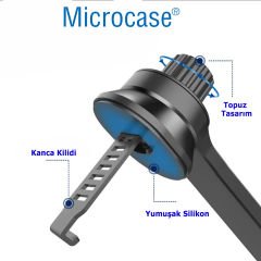 Microcase Oto Araç Tutucu Sağlam Ayarlanabilir Kıskaçlı Tutucu Parçası 17mm-AL4262