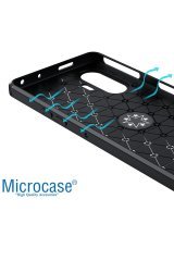 Microcase Xiaomi Redmi K40 Gaming Focus Serisi Yüzük Standlı Silikon Kılıf - Siyah