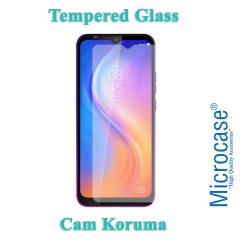 Microcase Tecno Spark 4 Lite Tempered Glass Cam Ekran Koruma