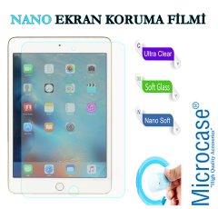 Microcase iPad Mini 4 Delüx Serisi Universal Standlı Deri Kılıf - Lacivert + Nano Esnek Ekran Koruma Filmi