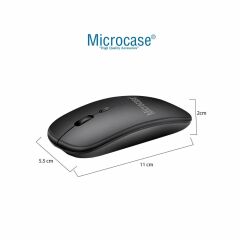 Microcase Samsung Galaxy Tab A9 SM-X110 8.7 inch Tablet  Bluetooth Klavye (TR Sticker) + Bluetooth Mouse + Tablet Standı - AL2765
