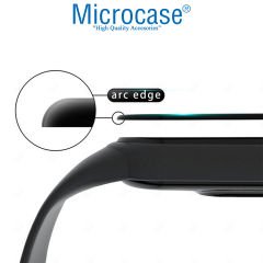 Microcase Huawei Band 7 Tam Kaplayan Kavisli Ekran Koruyucu 3D Pet Film - Siyah