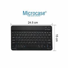 Microcase TCL TAB 10 2.Jenerasyon 10.4 inch tablet Bluetooth Klavye (TR Sticker) + Bluetooth Mouse + Tablet Standı - AL2765