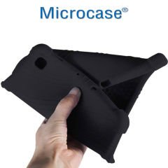 Microcase Samsung Galaxy Tab S6 Lite SM-P610 P610 10.4 inch Tablet Standlı Silikon Kılıf - Siyah