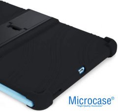 Microcase Samsung Galaxy Tab S6 Lite SM-P610 P610 10.4 inch Tablet Standlı Silikon Kılıf - Siyah