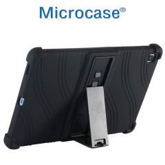 Microcase Samsung Galaxy Tab S6 Lite SM-P610 P610 10.4 inch Tablet Standlı Silikon Kılıf - Siyah