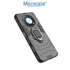 Microcase Huawei Nova Y90 Batman Serisi Yüzük Standlı Armor Kılıf - Siyah
