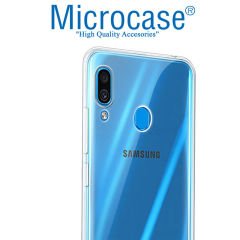 Microcase Samsung Galaxy M10s Ultra İnce 0.2 mm Soft Silikon Kılıf + Tam Kaplayan Çerçeveli Cam