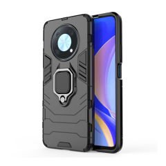 Microcase Huawei Nova Y90 Batman Serisi Yüzük Standlı Armor Kılıf - Siyah
