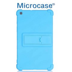 Microcase Samsung Galaxy Tab A 8.0 inch 2019 T290 T295 T297 Tablet Standlı Silikon Kılıf - Turkuaz
