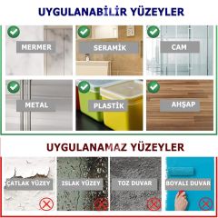 Microcase Güçlü Plastik  Yapışkanlı  Suya Dayanıklı Geçmeli Klips Eşya Sabitleme  Askılığı 2 Adet -Şeffaf AL4267