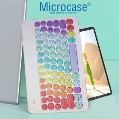 Microcase Tablet ve Telefonlar için Gökkuşağı Tasarım Bluetooth Klavye - AL5039 İNG