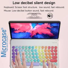 Microcase Tablet ve Telefonlar için Gökkuşağı Tasarım Bluetooth Klavye - AL5039 İNG