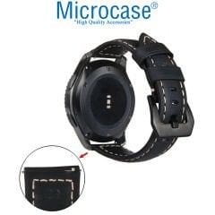 Microcase Huawei Watch GT3 SE - GT3 46mm - GT3 Pro 46mm için Tokalı Deri Kordon Kayış - KY86