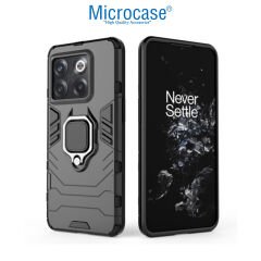 Microcase OnePlus Ace Pro - OnePlus 10T 5G Batman Serisi Yüzük Standlı Armor Kılıf - Siyah