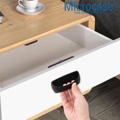 Microcase Plastik Yapışkanlı Sürgülü Pencere Çekmece Kapı Kolu Tutacağı-AL4834 3 Adet