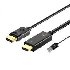 Microcase 4K 60HZ 3in1 HDMI+USB To DP Görüntü Aktarıcı Kablo - AL5088