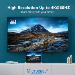Microcase 4K 60HZ 3in1 HDMI+USB To DP Görüntü Aktarıcı Kablo - AL5088