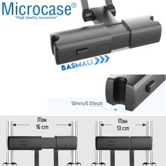 Microcase Araç İçi Koltuk Arkası Tablet Telefon Tutucu Siyah - AL2906