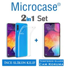 Samsung Galaxy A50 İnce 0.2 mm Silikon Kılıf + CAM (SEÇİN)