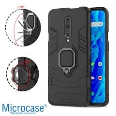 Microcase OnePlus 7 Pro Batman Serisi Yüzük Standlı Armor Kılıf