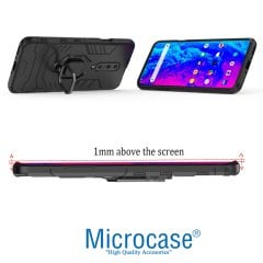Microcase OnePlus 7 Pro Batman Serisi Yüzük Standlı Armor Kılıf