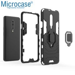 Microcase OnePlus 7 Pro Batman Serisi Yüzük Standlı Armor Kılıf